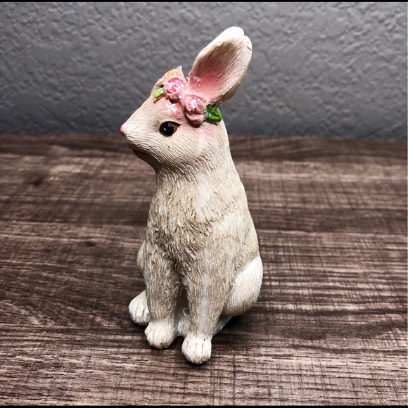 Princess BOHO Bunny Rabbit Spring Easter Decor - Picture 3 of 4